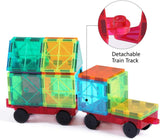 Jasonwell Magnetic Car Truck Wheels Magnetic Vehicles Set Ferris Wheel Kit Propeller Windmill Playset for Magnetic Tiles Magnet Toys Magna Building Blocks Accessories for Toddlers Boys Girls - Jasonwell