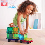 Jasonwell Magnetic Car Truck Wheels Magnetic Vehicles Set Ferris Wheel Kit Propeller Windmill Playset for Magnetic Tiles Magnet Toys Magna Building Blocks Accessories for Toddlers Boys Girls - Jasonwell