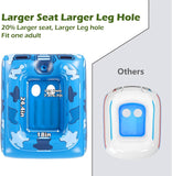 Inflatable Tank Pool Floats Adults - Jasonwell Kids Pool Floaties Swimming Pool Tank with Water Cannon Gun Swim Floaty Rafts Lake Beach Party Pool Toys for Boys Girls Kids Adults Blue-L - Jasonwell