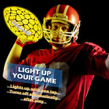 Jasonwell Glow in The Dark Football - Strong Grip Light Up Football Toy Stuff Sports Balls for Boys Kids Teenage Junior Youth Adult Outdoor Christmas Birthday Gifts for Age 6-8 8-12 13 + Year Old No.3 - Jasonwell