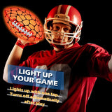 Jasonwell Glow in The Dark Football - Strong Grip Light Up Football Toy Stuff Sports Balls for Boys Kids Teenage Junior Youth Adult Outdoor Christmas Birthday Gifts for Age 6-8 8-12 13 + Year Old No.3 - Jasonwell
