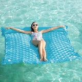 Jasonwell Giant Inflatable Floating Mat - Pool Float Lake Float Raft Lounge Floating Water Mat for Swimming Pool Floatie Lounger Beach Pool Party Toy Adults (Blue-XL) - Jasonwell