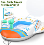 Jasonwell Inflatable Kids Pool Floats - Toddler Pool Floaties Swimming Pool Float with Water Squirt Gun Swim Floaty Rafts Lake Beach Party Pool Toys for Boys Girls Airplane - Jasonwell