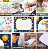 Jasonwell Aqua Water Doodle Mat 48 x 36 Inches Large Magic Drawing Doodling Mat Coloring Mat Educational Toys Christmas Birthday Gifts for Kids Toddler Boys Girls Age 2 3 4 5 6 7 8 Year Old (Galaxy) - Jasonwell