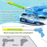 Inflatable Tank Pool Floats Adults - Jasonwell Kids Pool Floaties Swimming Pool Tank with Water Cannon Gun Swim Floaty Rafts Lake Beach Party Pool Toys for Boys Girls Kids Adults Blue-L - Jasonwell