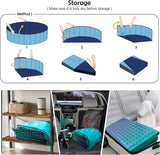 Jasonwell Foldable Dog Kiddie Pool - Hard Plastic Kids Paddling Pool Toddler Baby Swimming Pool for Backyard Collapsible Whelping Box Pet Doggie Cats Wading Pool Bathtub for Puppy Large Dogs 79In - Jasonwell