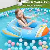 Jasonwell Inflatable Kids Pool Floats - Toddler Pool Floaties Swimming Pool Float with Water Squirt Gun Swim Floaty Rafts Lake Beach Party Pool Toys for Boys Girls Airplane - Jasonwell
