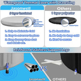Jasonwell Ice Bath Tub for Athletes - Heavy Duty Cold Water Therapy Plunge Tub Ice Pod for Recovery Portable Ice Barrel Plunge Pool for Outdoor Inflatable Hot Tub Bathtub at Home for Adults 130 gal - Jasonwell