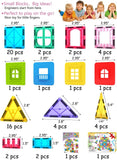 Jasonwell Magnetic Tiles Kids Magnetic Blocks Building Sets 3D Magnet Tile Building Blocks Magna Construction Educational STEM Toys Gifts for Toddlers Boys Girls 3 4 5 6 7 8 9 10 + Year Old - Jasonwell