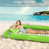 Inflatable Tanning Pool Lounger Float - Jasonwell 4 in 1 Sun Tan Tub Sunbathing Pool Lounge Raft Floatie Toys Water Filled Tanning Bed Mat Pad for Adult Blow Up Kiddie Pool Kids Ball Pit Pool (KR-XL) - Jasonwell