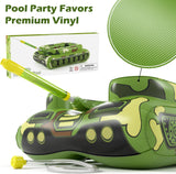 Inflatable Tank Pool Floats Kids - Jasonwell Toddler Pool Floaties Swimming Pool Tank with Water Cannon Gun Swim Floaty Rafts Lake Beach Party Pool Toys for Boys Girls - Jasonwell