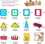 65 PCS Magnetic Tiles Building Blocks - Jasonwell