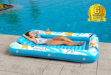 Inflatable Tanning Pool Lounger Float - Jasonwell 4 in 1 Sun Tan Tub Sunbathing Pool Lounge Raft Floatie Toys Water Filled Tanning Bed Mat Pad for Adult Blow Up Kiddie Pool Kids Ball Pit Pool (OB-XL) - Jasonwell