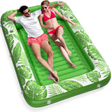 Inflatable Tanning Pool Lounger Float - Jasonwell 4 in 1 Sun Tan Tub Sunbathing Pool Lounge Raft Floatie Toys Water Filled Tanning Bed Mat Pad for Adult Blow Up Kiddie Pool Kids Ball Pit Pool (TG-XXL) - Jasonwell