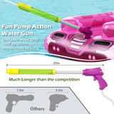 Inflatable Tank Pool Floats Kids - Jasonwell Toddler Pool Floaties Swimming Pool Tank with Water Cannon Gun Swim Floaty Rafts Lake Beach Party Pool Toys for Boys Girls Toddlers Kids (Rose-M) - Jasonwell