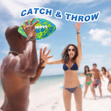 Jasonwell Pool Beach Water Football - Waterproof Football Strong Grip Fun Water Toys Games for Swimming Pool Beach Lake Park Backyard Outdoor Play for Kids Children Teens Adults Family (BG) - Jasonwell