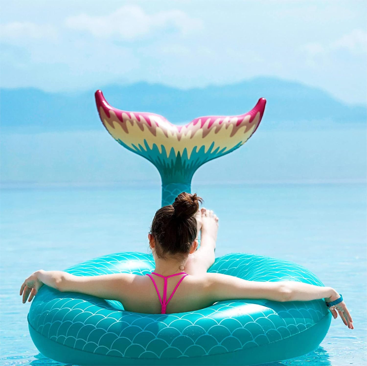 Mermaid Tail Inflatable Pool Tube - Jasonwell