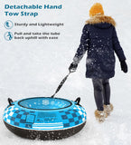 Jasonwell Inflatable Snow Tube Sled - Heavy Duty Snow Tubes for Sledding with Premium Canvas Cover for Kids Adults Snow Toy Fun Winter Outdoor Toys Christmas Birthday Gift for Boys Girls Children - Jasonwell