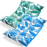 Jasonwell Water Hammock Pool Floats - 2PACK Fabric Inflatable Pool Hammock Float Floaties 4 in 1 (Saddle Lounge Chair Drifter) Lake Beach Floating Loungers Swimming Pool Rafts Toys for Adults (Trop) - Jasonwell
