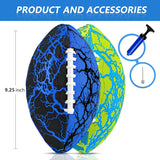 Jasonwell Pool Beach Water Football - 2 Pack Waterproof Football Strong Grip Fun Water Toys Games for Swimming Pool Beach Lake Park Backyard Outdoor Play for Kids Children Teens Adults Family (B&G) - Jasonwell