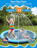 Kids Dog Splash Pad Sprinkler - Jasonwell Non Slip Dog Sprinkler Pad Splash Pool Puppy Dog Pool Summer Outdoor Water Toys Backyard Durable Splash Pad for Toddlers Kids Small Medium Large Dogs Pets - Jasonwell