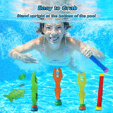 Jasonwell Pool Diving Toys Games - 42PCS Swimming Pool Toys with Dive Sticks and Rings Underwater Treasures Torpedo Bandits Fish Toys etc Fun Water Swim Toys for Boys Girls Adults Kids Teens - Jasonwell