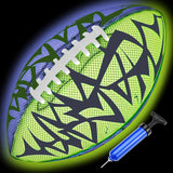 Jasonwell Glow in The Dark Football - Strong Grip Light Up Football Toy Stuff Sports Balls for Boys Kids Teenage Junior Youth Adult Outdoor Christmas Birthday Gifts for Age 6-8 8-12 13 + Year Old No.3 - Jasonwell
