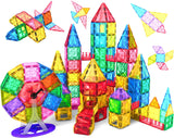 Jasonwell Magnetic Tiles Kids Magnetic Blocks Building Sets 3D Magnet Tile Building Blocks Magna Construction Educational STEM Toys Gifts for Toddlers Boys Girls 3 4 5 6 7 8 9 10 + Year Old 57PCS
