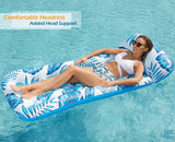Jasonwell Inflatable Pool Float Lounge - Pool Floaties Rafts for Adults Floating Pool Lounger Sun Tanning Floats Cool Water Floaty for Swimming Pool Lake Float Beach Pool Party Toys - Jasonwell