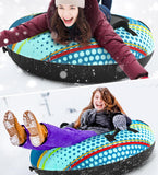 Jasonwell Inflatable Snow Tube Sled - Heavy Duty Snow Tubes for Sledding with Premium Canvas Cover for Kids Adults Snow Toy Fun Winter Outdoor Toys Christmas Birthday Gift for Boys Girls Children - Jasonwell