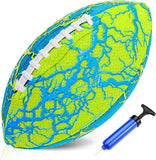 Jasonwell Pool Beach Water Football - Waterproof Football Strong Grip Fun Water Toys Games for Swimming Pool Beach Lake Park Backyard Outdoor Play for Kids Children Teens Adults Family (BG) - Jasonwell