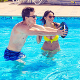 Jasonwell Pool Beach Water Football - 2 Pack Waterproof Football Strong Grip Fun Water Toys Games for Swimming Pool Beach Lake Park Backyard Outdoor Play for Kids Children Teens Adults Family (B&G) - Jasonwell