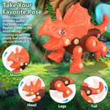 Jasonwell Kids Building Dinosaur Toys - Boys STEM Take Apart Construction Set Educational Dino Kit Play Set Easter Party Favors Christmas Birthday Gifts for Toddler Girls Age 3 4 5 6 7 8 + Year Old - Jasonwell