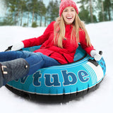 Jasonwell Inflatable Snow Tube Sled - Heavy Duty Snow Tubes for Sledding with Premium Canvas Cover for Kids Adults Snow Toy Fun Winter Outdoor Toys Christmas Birthday Gift for Boys Girls Children - Jasonwell