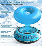 Jasonwell Inflatable Snow Tube Sled - Heavy Duty Snow Tubes for Sledding with Premium Canvas Cover for Kids Adults Snow Toy Fun Winter Outdoor Toys Christmas Birthday Gift for Boys Girls Children - Jasonwell