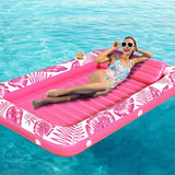 Inflatable Tanning Pool Lounger Float - Jasonwell 4 in 1 Sun Tan Tub Sunbathing Pool Lounge Raft Floatie Toys Water Filled Tanning Bed Mat Pad for Adult Blow Up Kiddie Pool Kids Ball Pit Pool (TR-L) - Jasonwell