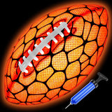 Jasonwell Glow in The Dark Football - Strong Grip Light Up Football Toy Stuff Sports Balls for Boys Kids Teenage Junior Youth Adult Outdoor Christmas Birthday Gifts for Age 6-8 8-12 13 + Year Old No.3 - Jasonwell