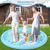 Jasonwell Splash Pad Sprinkler for Kids Splash Play Mat Outdoor Water Toys Inflatable Splash Pad Baby Toddler Pool Boys Girls Children Outside Backyard Dog Sprinkler Pool Age 1 2 3 4 5 6 7 8 9 (68'') - Jasonwell