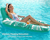 Jasonwell Inflatable Pool Float Adult - Pool Floaties Lounger Floats Raft Floating Chair Water Floaties for Swimming Pool Lake Lounge Float with Cup Holders Beach Pool Party Toys for Adults (T-Green) - Jasonwell