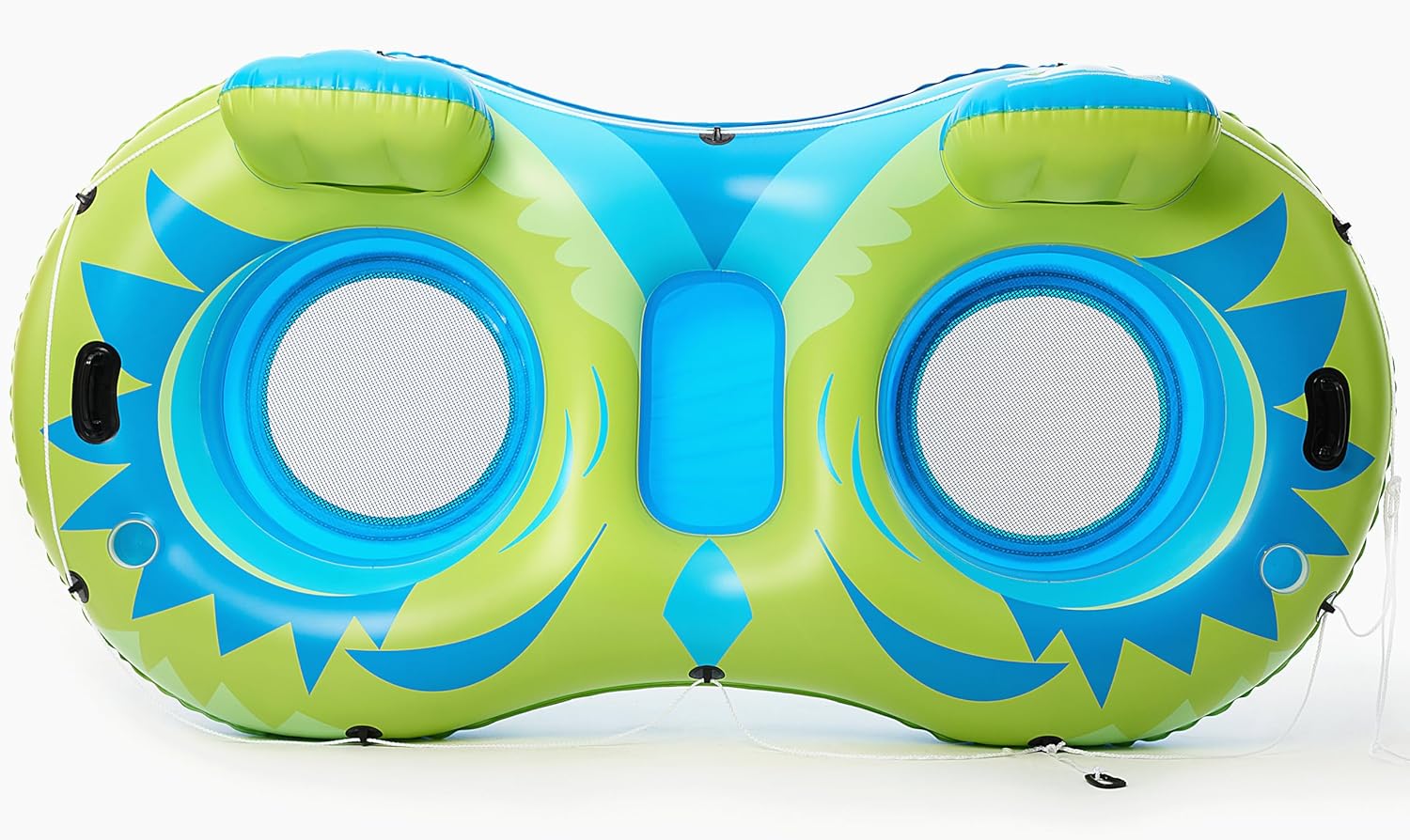 Jasonwell Inflatable River Tube Float - 2 Person Heavy Duty Pool Float With Removable Cooler, Lake Water Tubes for Floating, Raft Lounge Floatie With 2 Cup Holders for Adults