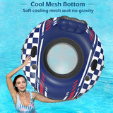 Jasonwell Inflatable River Tube Float - Heavy Duty River Float Pool Floats Lake Premium Water Tubes for Floating Recreational River Raft Lounge Floaties with 2 Cup Holders for Adult - Jasonwell