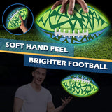Jasonwell Glow in The Dark Football - Strong Grip Light Up Football Toy Stuff Sports Balls for Boys Kids Teenage Junior Youth Adult Outdoor Christmas Birthday Gifts for Age 6-8 8-12 13 + Year Old No.3 - Jasonwell
