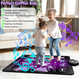 Kids Dance Mat Toys - 2-Player Dance Pad Gifts for Girls Boys Toddlers 3 4 5 6 7 8 9 + Year Old Electronic Dancing Mat Floor Games Toy with Music Light Christmas Birthday Gift (Purple) - Jasonwell