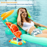 Jasonwell Inflatable Pool Float Adult - Pool Floaties Lounger Floats Floating Chair Raft with Adjustable Backrest Cup Holders Water Floaty Lake Lounge Tanning Floats Beach Party Toys for Adults Fruit - Jasonwell