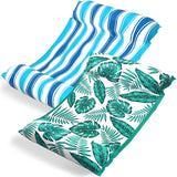 Jasonwell Water Hammock Pool Floats - 2PACK Fabric Inflatable Pool Hammock Float Floaties 4 in 1 (Saddle Lounge Chair Drifter) Lake Beach Floating Loungers Swimming Pool Rafts Toys for Adults - Jasonwell