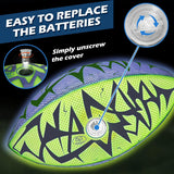 Jasonwell Glow in The Dark Football - Strong Grip Light Up Football Toy Stuff Sports Balls for Boys Kids Teenage Junior Youth Adult Outdoor Christmas Birthday Gifts for Age 6-8 8-12 13 + Year Old No.3 - Jasonwell