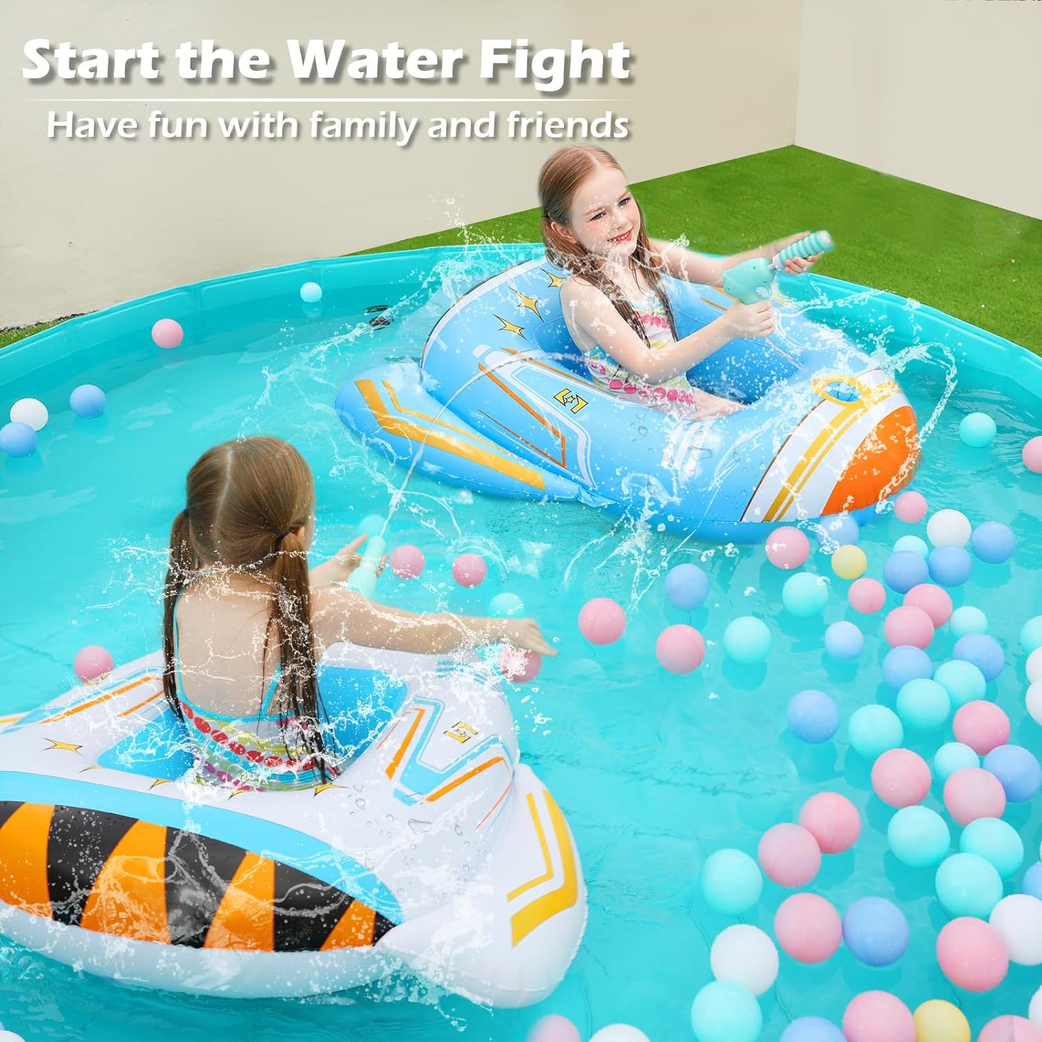 Jasonwell Inflatable Kids Pool Floats - Toddler Pool Floaties Swimming Pool Float with Water Squirt Gun Swim Floaty Rafts Lake Beach Party Pool Toys for Boys Girls Airplane - Jasonwell