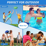 Jasonwell Pool Beach Water Football - 2 Pack Waterproof Football Strong Grip Fun Water Toys Games for Swimming Pool Beach Lake Park Backyard Outdoor Play for Kids Children Teens Adults Family (B&G) - Jasonwell