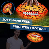 Jasonwell Glow in The Dark Football - Strong Grip Light Up Football Toy Stuff Sports Balls for Boys Kids Teenage Junior Youth Adult Outdoor Christmas Birthday Gifts for Age 6-8 8-12 13 + Year Old No.3 - Jasonwell