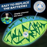 Jasonwell Glow in The Dark Football - Strong Grip Light Up Football Toy Stuff Sports Balls for Boys Kids Teenage Junior Youth Adult Outdoor Christmas Birthday Gifts for Age 6-8 8-12 13 + Year Old No.3 - Jasonwell
